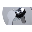 ALFI brand AB3001-PC Chrome Shower Valve Mixer with Rounded Lever Handle