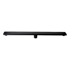 ALFI brand ABLD36B-BM 36&quot Black Matte Stainless Steel Linear Shower Drain with Solid Cover