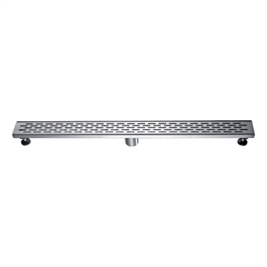 ALFI brand ABLD36C 36&quot Stainless Steel Linear Shower Drain with Groove Holes