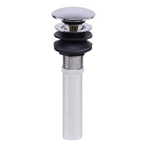 ALFI brand AB9056-PC Chrome Pop Up Drain for Bathroom Sink with Overflow