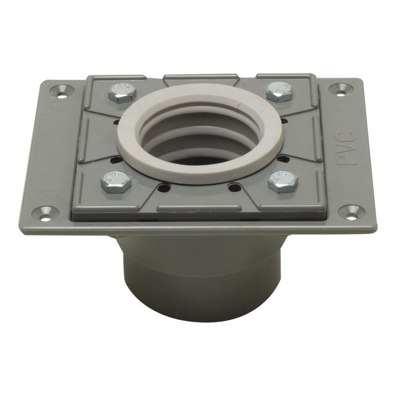 ALFI brand ABDB55 PVC Shower Drain Base with Rubber Fitting