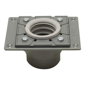 ALFI brand ABDB55 PVC Shower Drain Base with Rubber Fitting