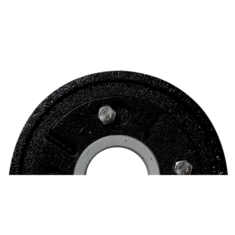 ALFI brand ABDB55CI Black Metal Shower Drain Base with Rubber Fitting