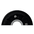 ALFI brand ABDB55CI Black Metal Shower Drain Base with Rubber Fitting