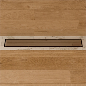 ALFI brand ABLD24B-PSS 24&quot Stainless Steel Linear Shower Drain with Cover