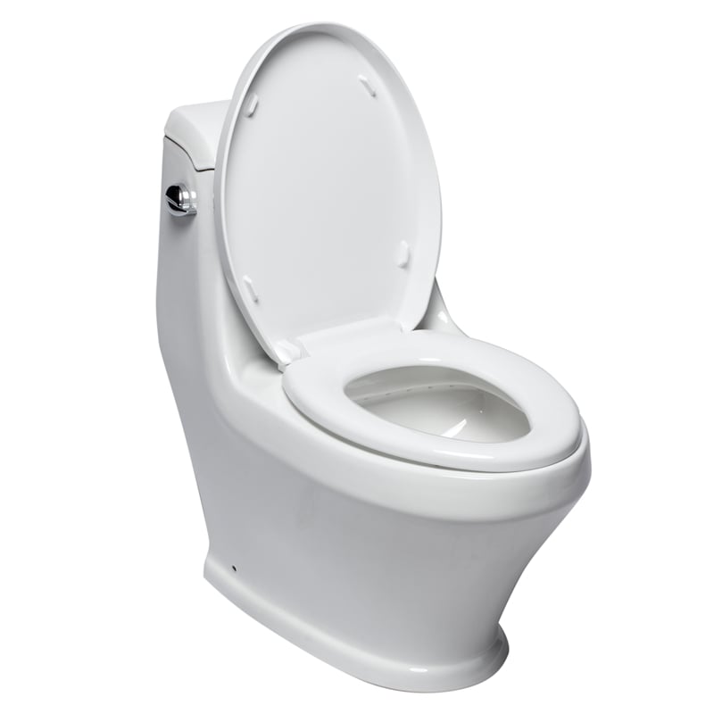 EAGO TB133 White Ceramic Single Flush One Piece Ceramic Toilet