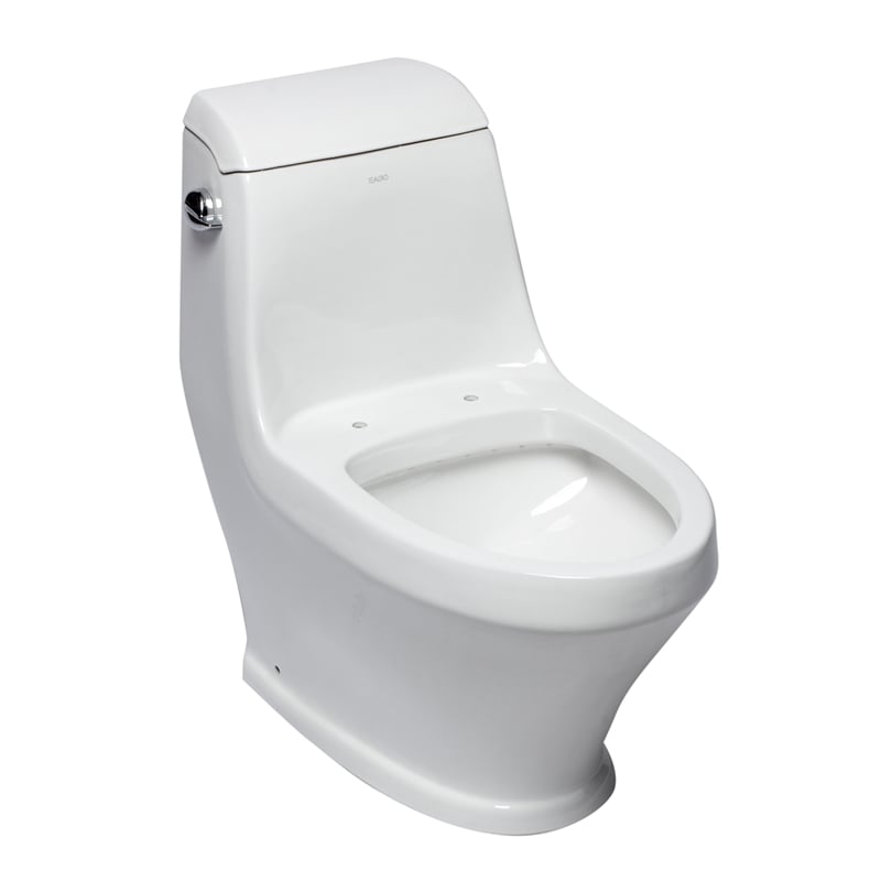 EAGO TB133 White Ceramic Single Flush One Piece Ceramic Toilet