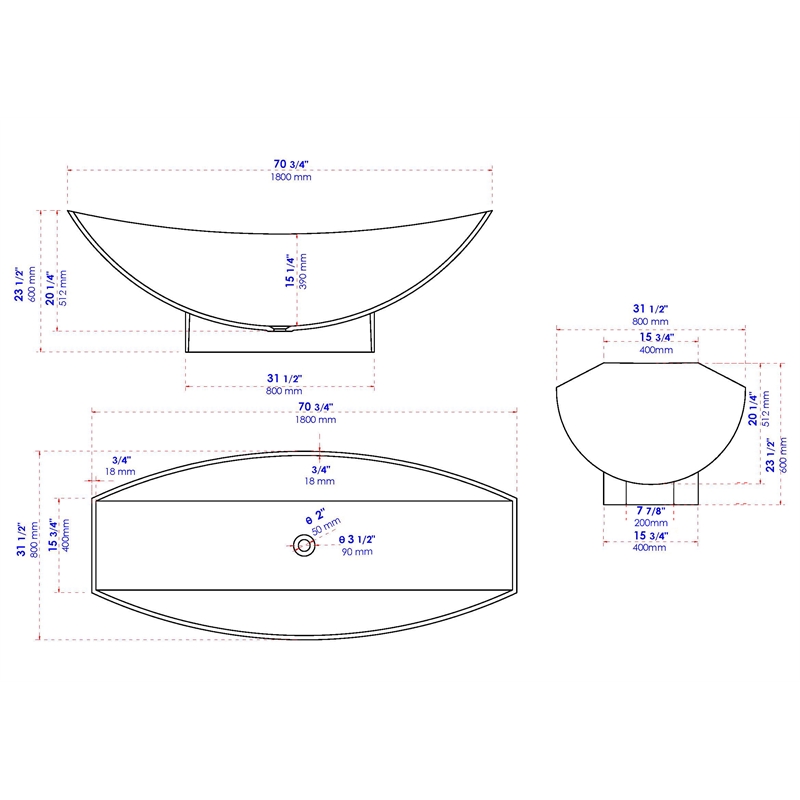 ALFI brand AB9991 White Matte 71