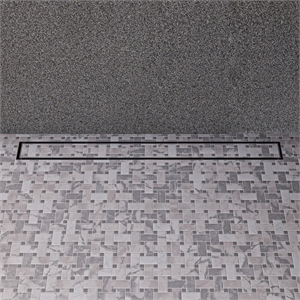 ALFI brand ABLD32A 32&quot Modern Stainless Steel Linear Shower Drain  w/o Cover