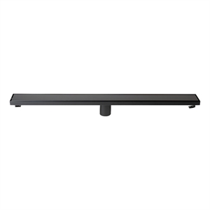 ALFI brand ABLD32B-BM 32&quot Black Matte Stainless Steel Linear Shower Drain with Solid Cover