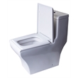 EAGO TB356 White Ceramic Dual Flush One Piece High Efficiency Ceramic Toilet