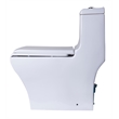 EAGO TB356 White Ceramic Dual Flush One Piece High Efficiency Ceramic Toilet