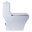 EAGO TB356 White Ceramic Dual Flush One Piece High Efficiency Ceramic Toilet