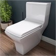 EAGO TB356 White Ceramic Dual Flush One Piece High Efficiency Ceramic Toilet