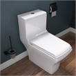 EAGO TB356 White Ceramic Dual Flush One Piece High Efficiency Ceramic Toilet