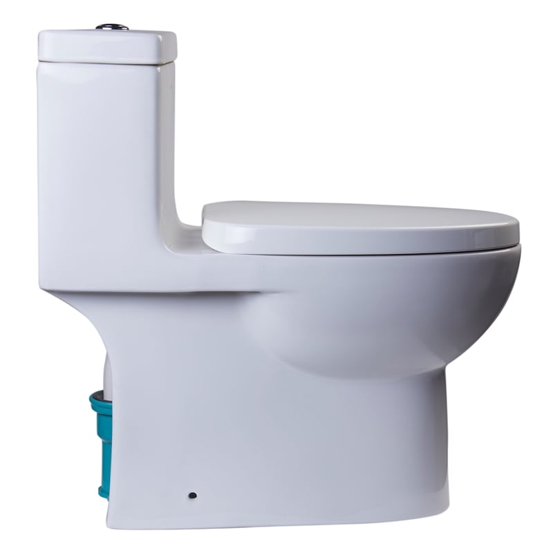 EAGO TB359 White Ceramic Dual Flush One Piece High Efficiency Ceramic Toilet