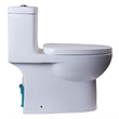 EAGO TB359 White Ceramic Dual Flush One Piece High Efficiency Ceramic Toilet