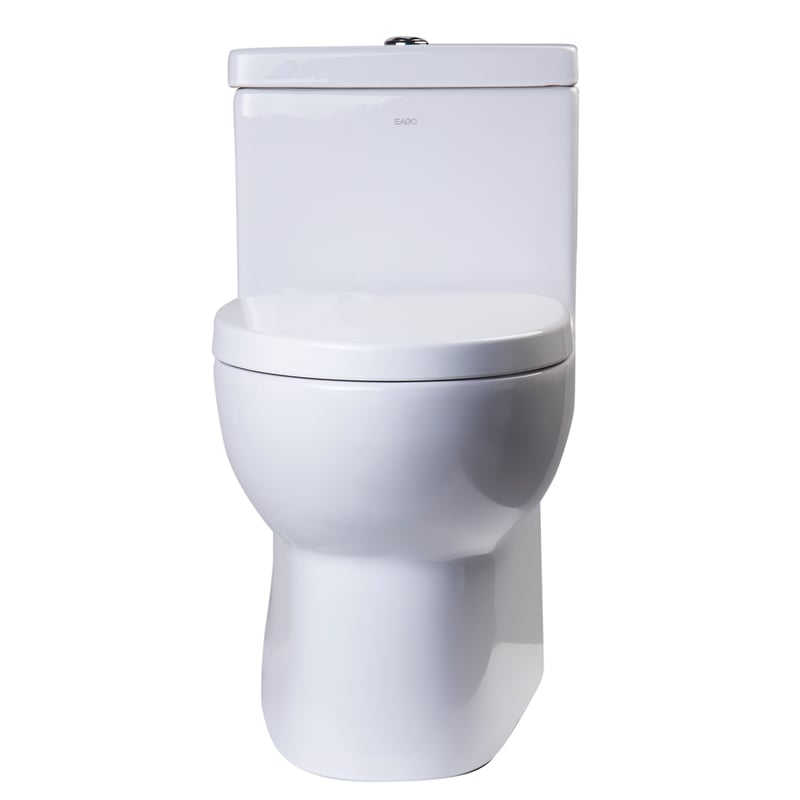 EAGO TB359 White Ceramic Dual Flush One Piece High Efficiency Ceramic Toilet