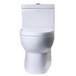 EAGO TB359 White Ceramic Dual Flush One Piece High Efficiency Ceramic Toilet
