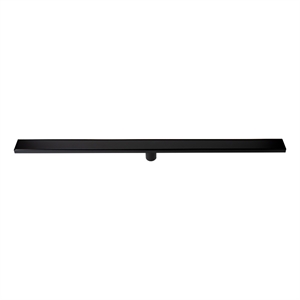 ALFI brand ABLD47B-BM 47&quot Black Matte Brushed Stainless Steel Linear Shower Drain with Solid Cover