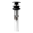 ALFI brand AB9056-BM Black Matte Pop Up Drain with Overflow