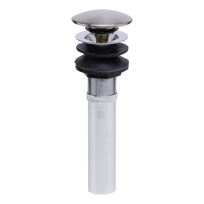 ALFI brand AB9056-BN Brushed Nickel Pop Up Drain for Bathroom Sink with Overflow