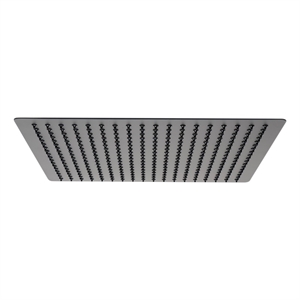 ALFI brand RAIN16S-BM Matte Black Stainless Steel 16&quot Square Ultra-Thin Rain Shower Head