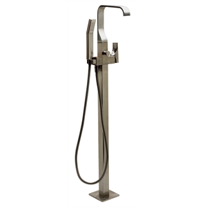 ALFI brand AB2180-BN Brushed Nickel Tub Filler Mixer w Hand Held Shower Head