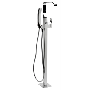 ALFI brand AB2180-PC Polished Chrome Tub Filler Mixer w Hand Held Shower Head