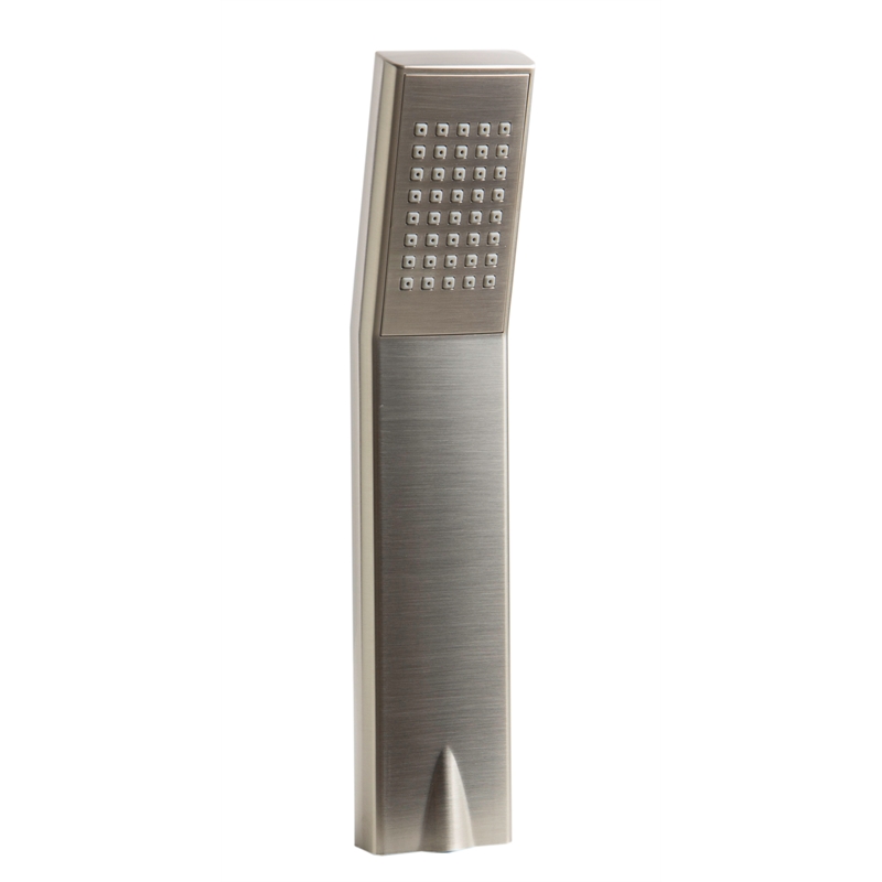 ALFI brand AB2322-BN Gray Metal Tub Filler and Square Hand Held Shower Head