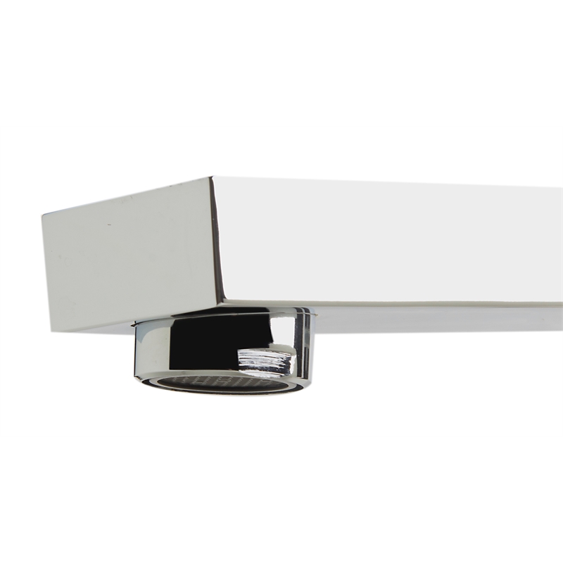 ALFI brand AB2322-PC Gray Metal Tub Filler and Square Hand Held Shower Head