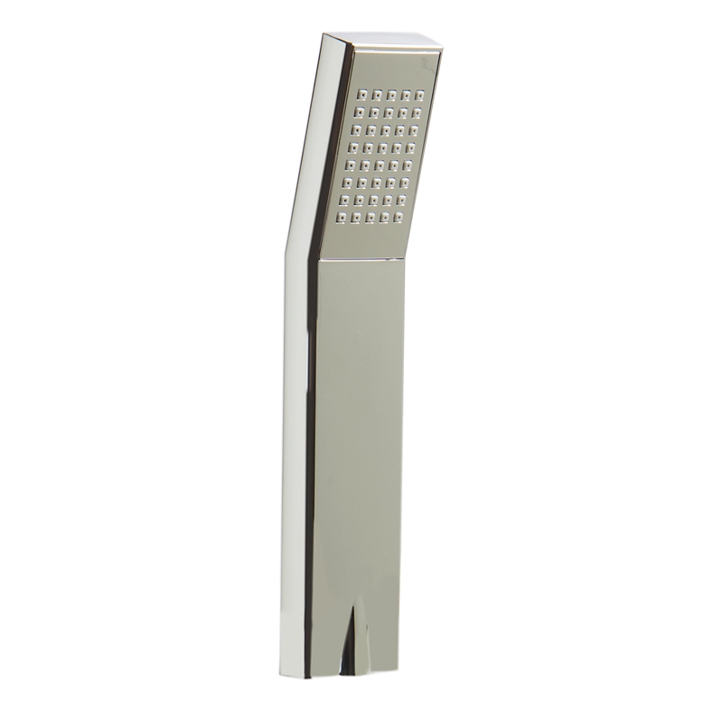 ALFI brand AB2322-PC Gray Metal Tub Filler and Square Hand Held Shower Head