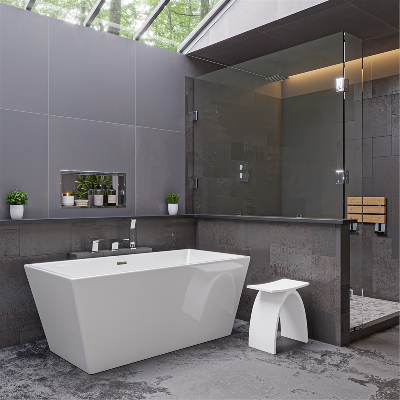 ALFI brand AB2464-PC Polished Chrome 3 Hole Tub Filler & Shower Head