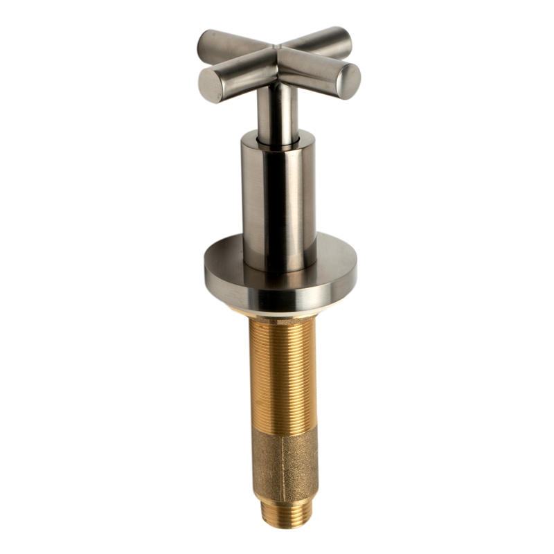 ALFI brand AB2503-BN Nickel Deck Mounted Tub Filler with Hand Held Showerhead