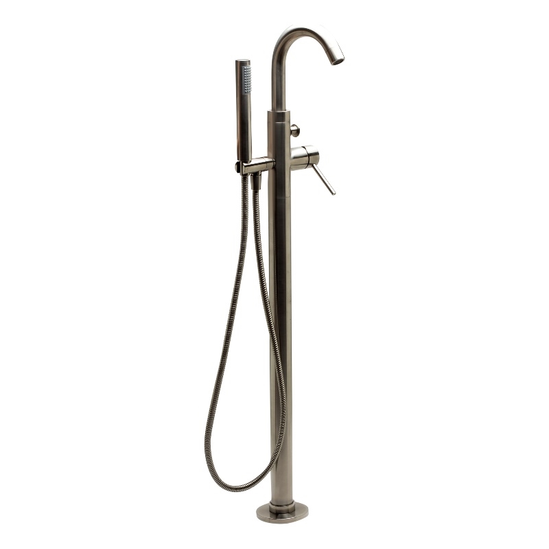 ALFI brand AB2534-BN Nickel Tub Filler Mixer w Hand Held Shower Head