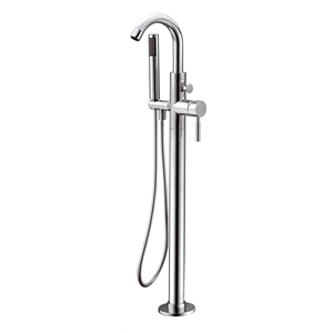 ALFI brand AB2534-PC Chrome Tub Filler Mixer w Hand Held Shower Head