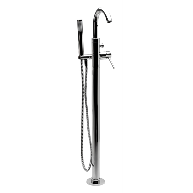 ALFI brand AB2534-PC Chrome Tub Filler Mixer w Hand Held Shower Head