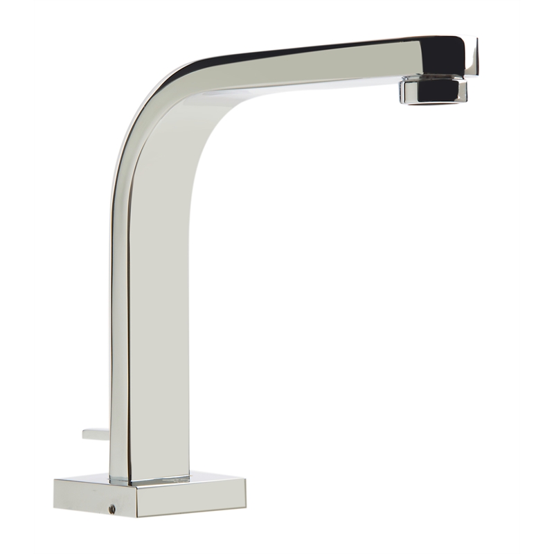 ALFI brand AB2703-PC Deck Mounted Tub Filler and Round Hand Held Shower Head