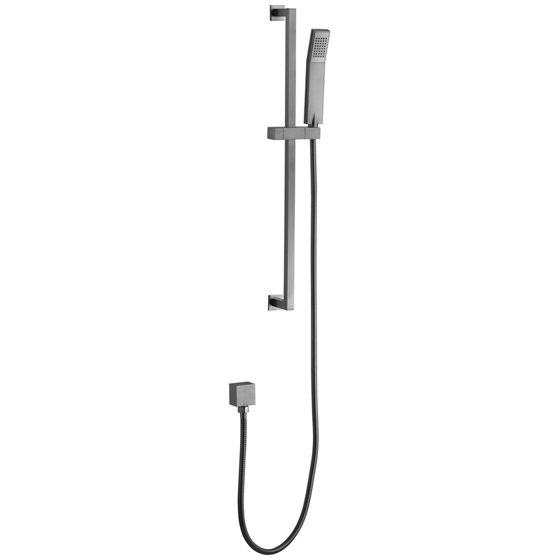 ALFI brand AB7606-BN Nickel Sliding Rail Hand Held Shower Head Set with Hose