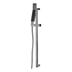 ALFI brand AB7606-BN Nickel Sliding Rail Hand Held Shower Head Set with Hose