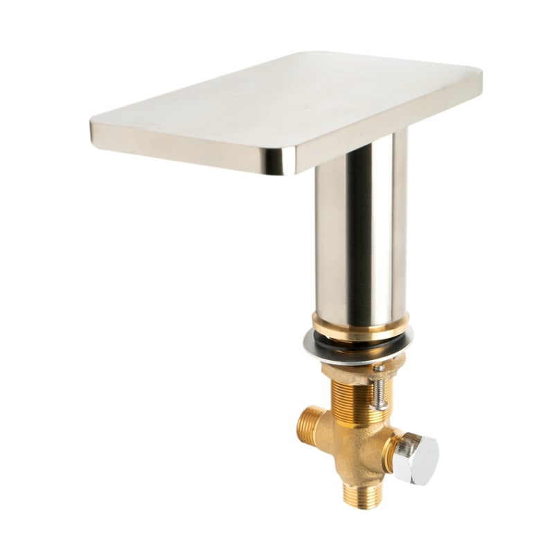 ALFI brand AB2879-BN Nickel Deck Mounted Tub Filler with Hand Held Showerhead