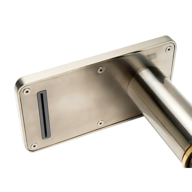 ALFI brand AB2879-BN Nickel Deck Mounted Tub Filler with Hand Held Showerhead