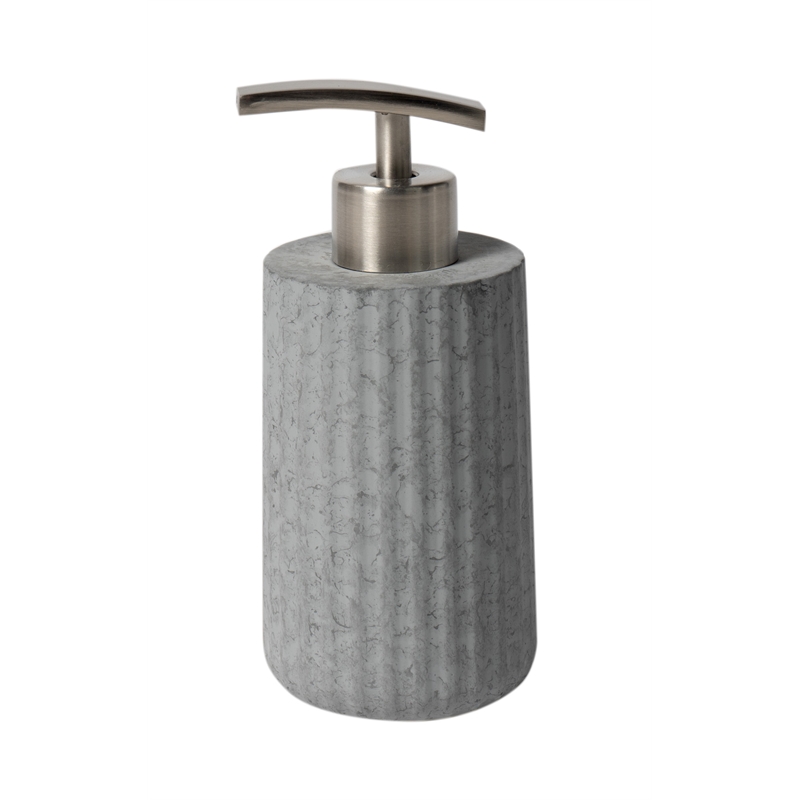 ALFI brand ABCO1001 5 Piece Solid Concrete Gray Matte Bathroom Accessory Set