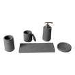 ALFI brand ABCO1001 5 Piece Solid Concrete Gray Matte Bathroom Accessory Set