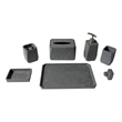 ALFI brand ABCO1023 7 Piece Solid Concrete Gray Matte Bathroom Accessory Set
