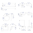 ALFI brand AB9508-PC Polished Chrome 6 Piece Matching Bathroom Accessory Set