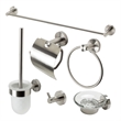 ALFI brand AB9513-BN Brushed Nickel 6 Piece Matching Bathroom Accessory Set