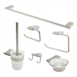 ALFI brand AB9515-BN Brushed Nickel 6 Piece Matching Bathroom Accessory Set