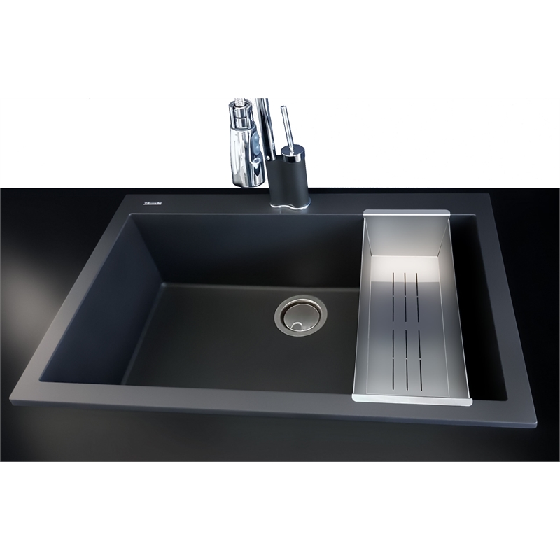 ALFI brand AB85SSC Stainless Steel Colander Insert for Granite Sinks
