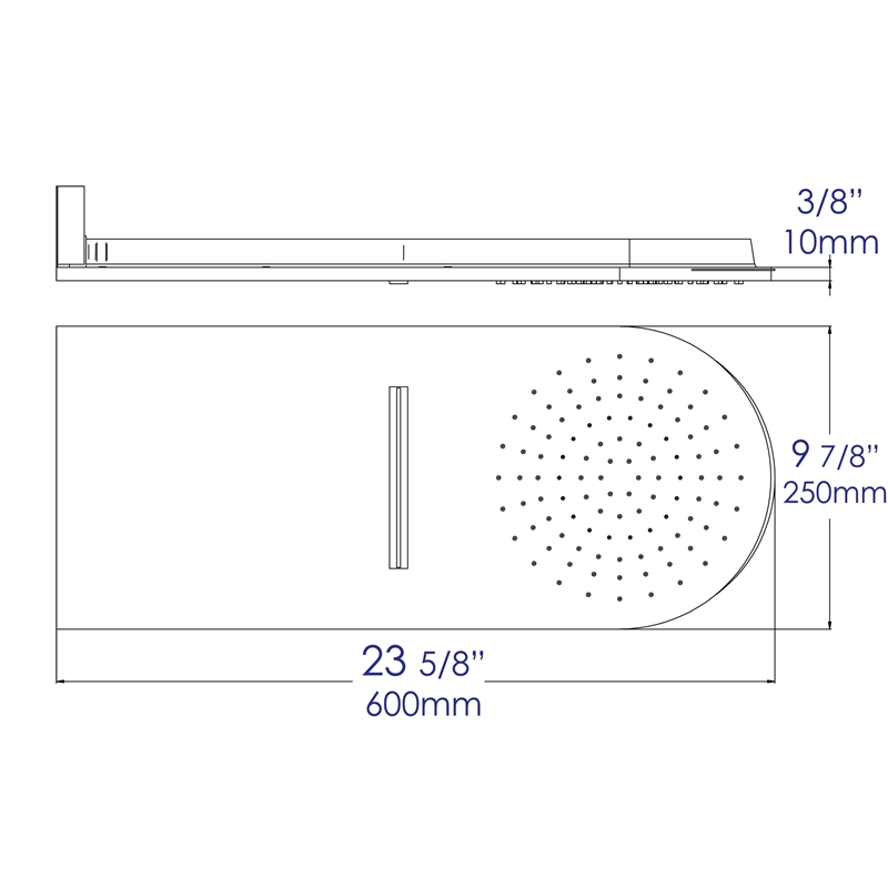 ALFI brand RAIN10RW-PC Chrome 10